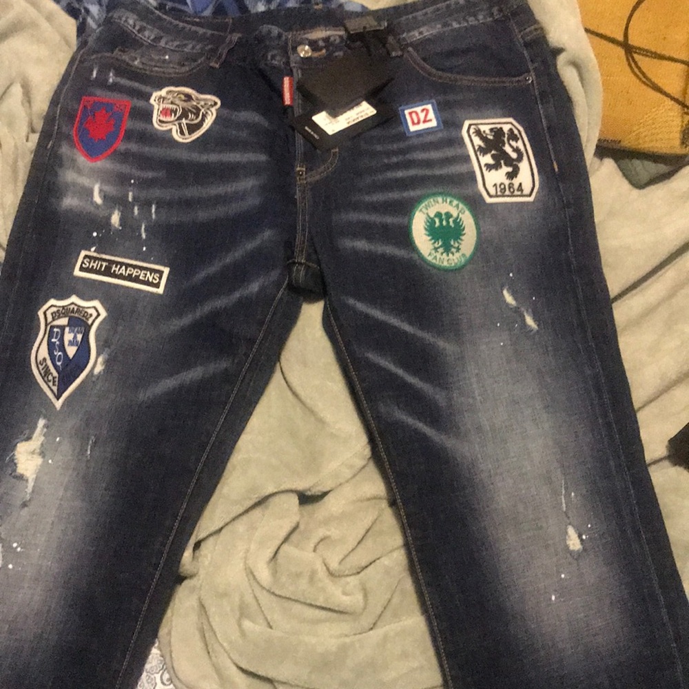 Dsquared patchwork jeans
